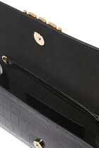 Croc-Embossed Leather Wallet On Chain